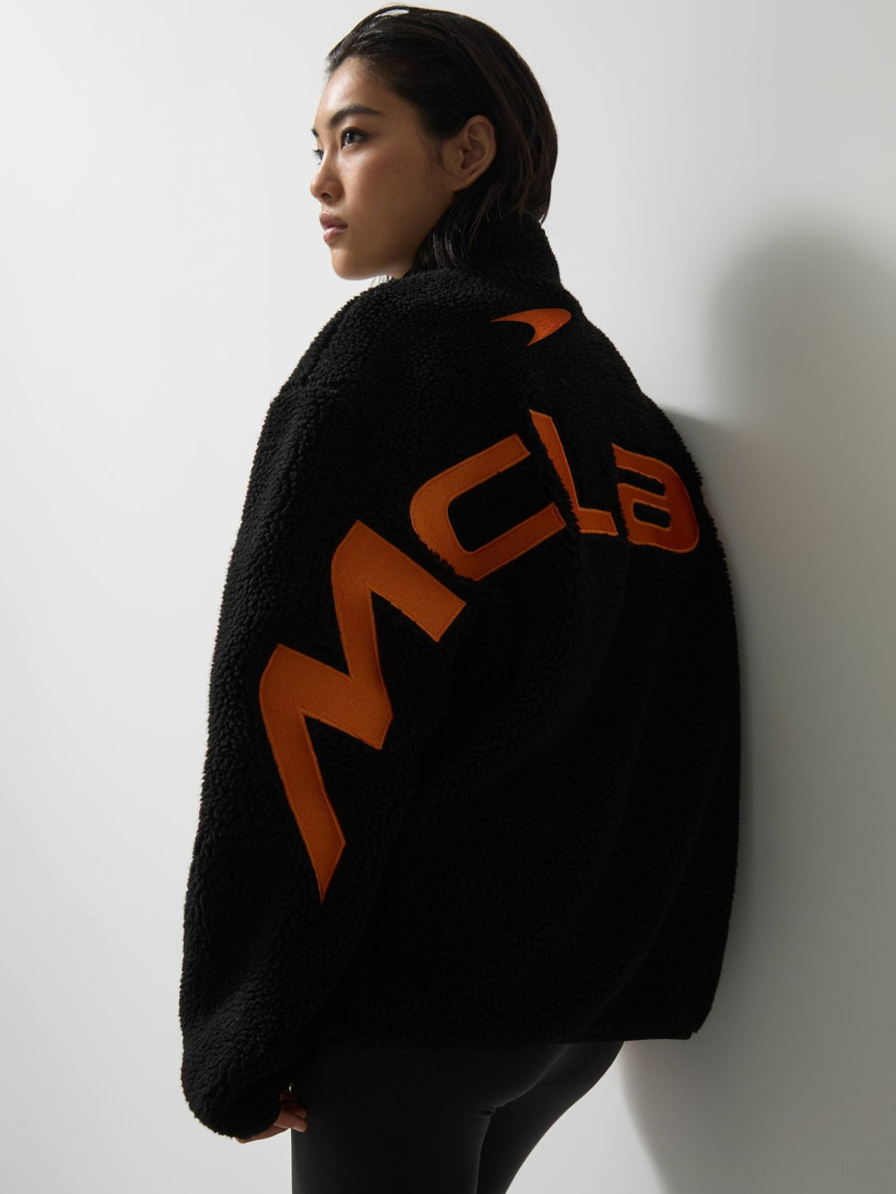 McLaren F1 Team Embroidered Fleece Jacket Unisex Fit Black | Mens