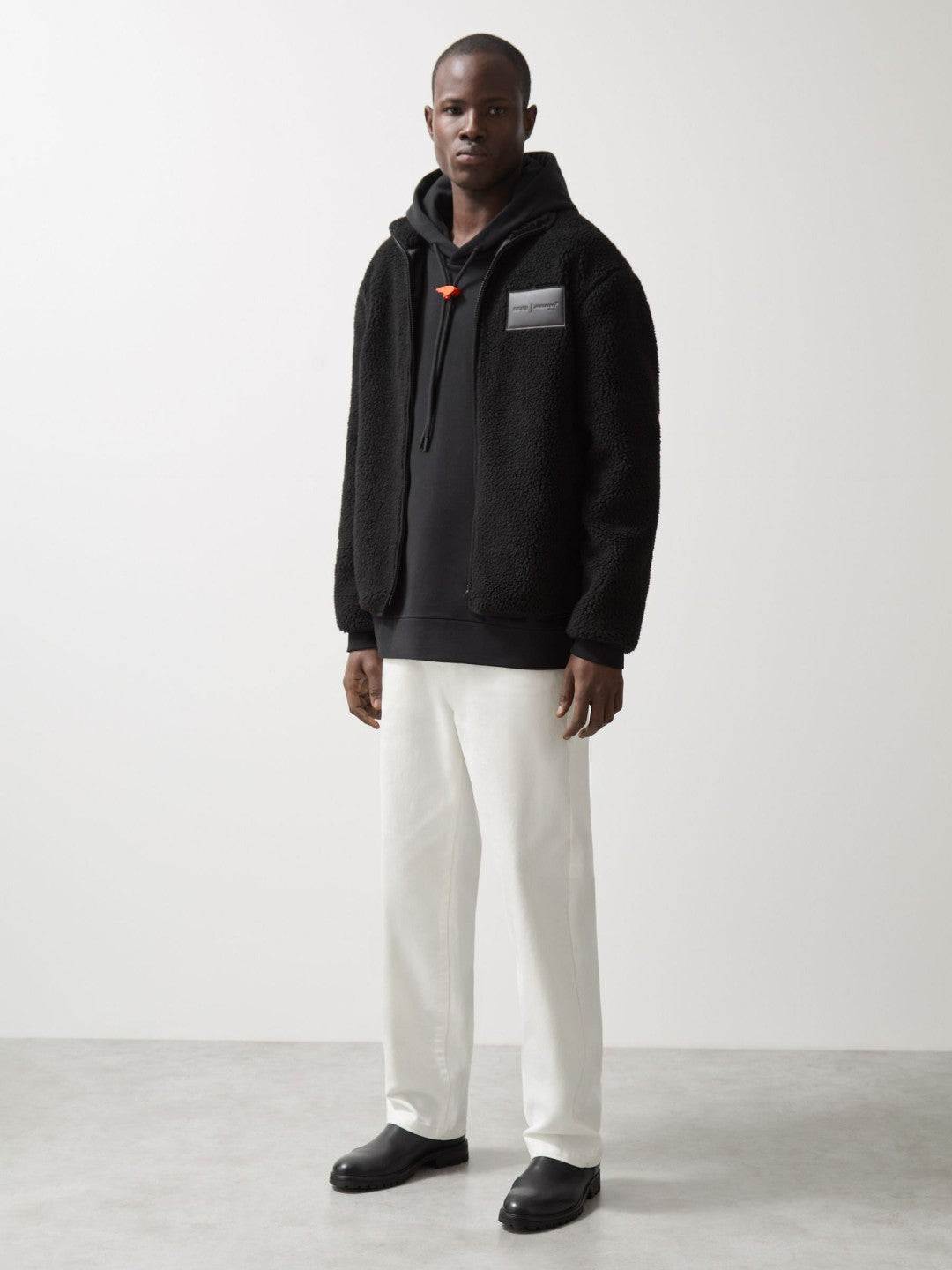 McLaren F1 Team Embroidered Fleece Jacket Unisex Fit Black | Mens