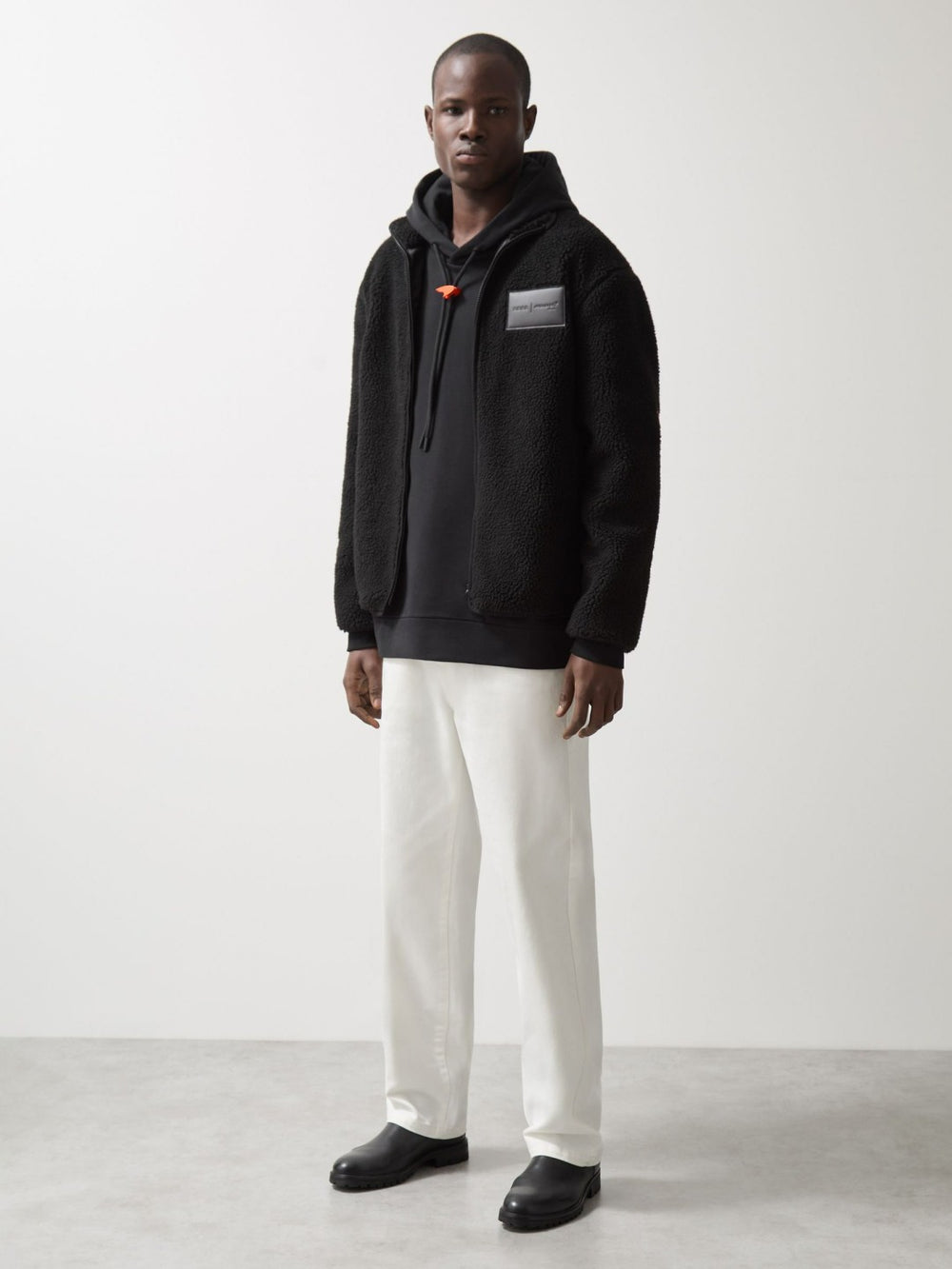 McLaren F1 Team Embroidered Fleece Jacket Unisex Fit Black | Mens