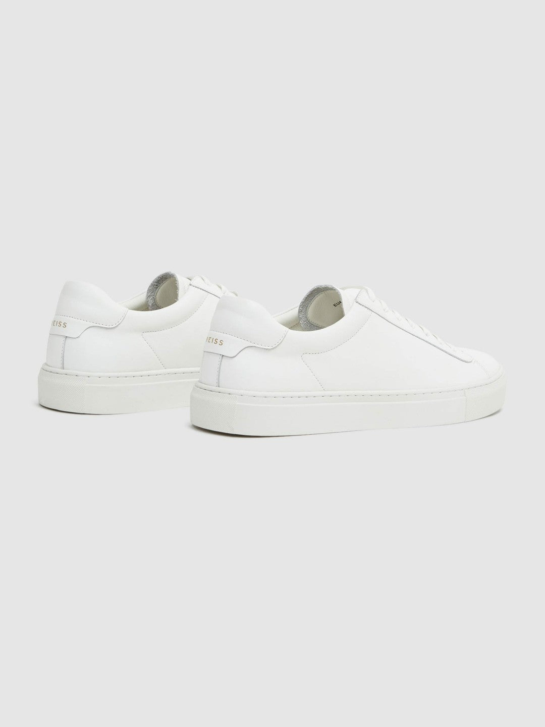 Leather Low-Top Trainers White | Mens
