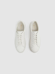 Leather Low-Top Trainers White | Mens