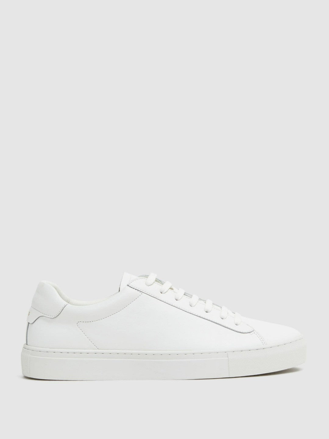 Leather Low-Top Trainers White | Mens