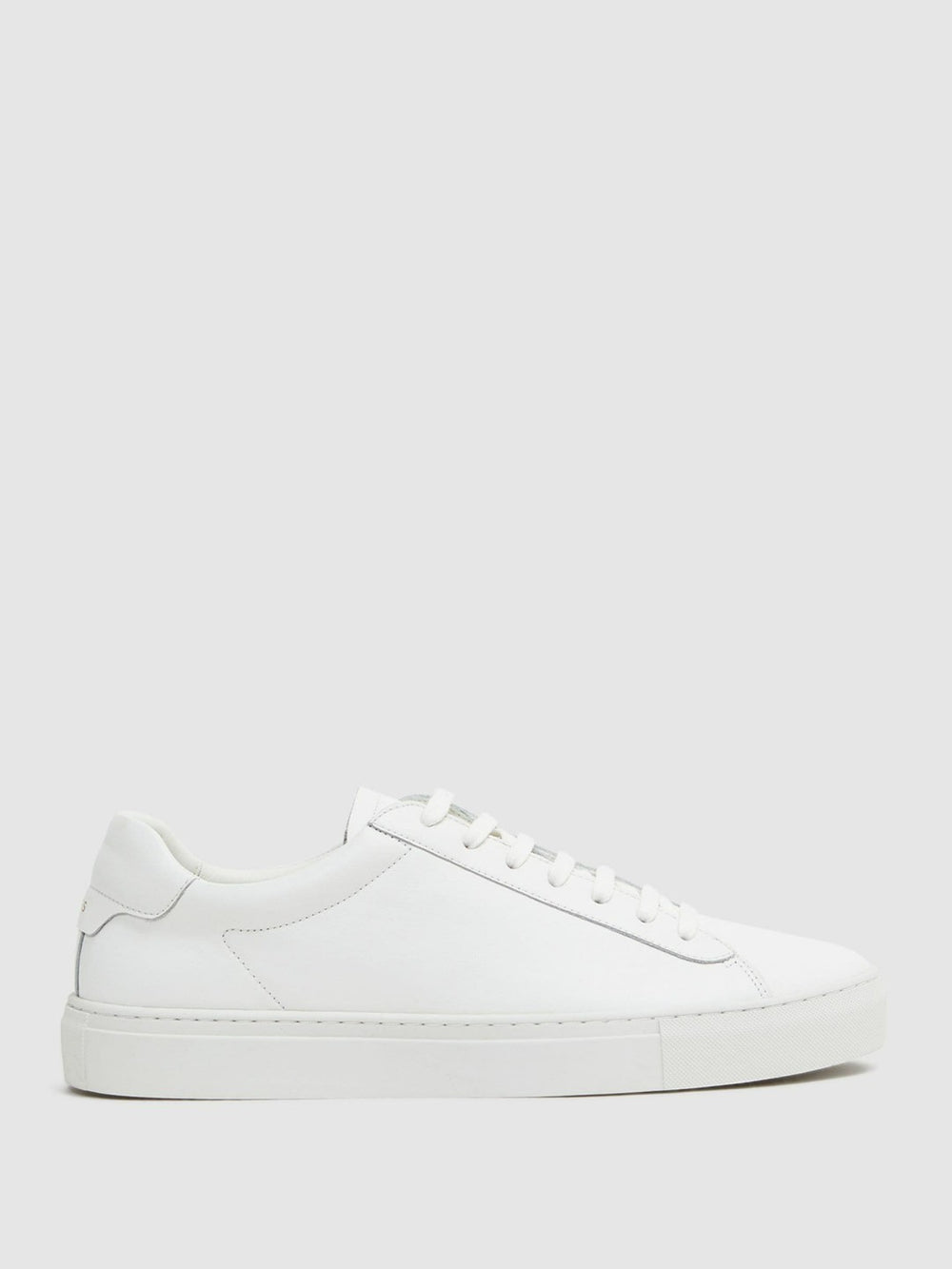Leather Low-Top Trainers White | Mens