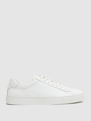 Leather Low-Top Trainers White | Mens