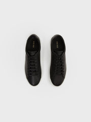 Leather Low-Top Trainers Black | Mens