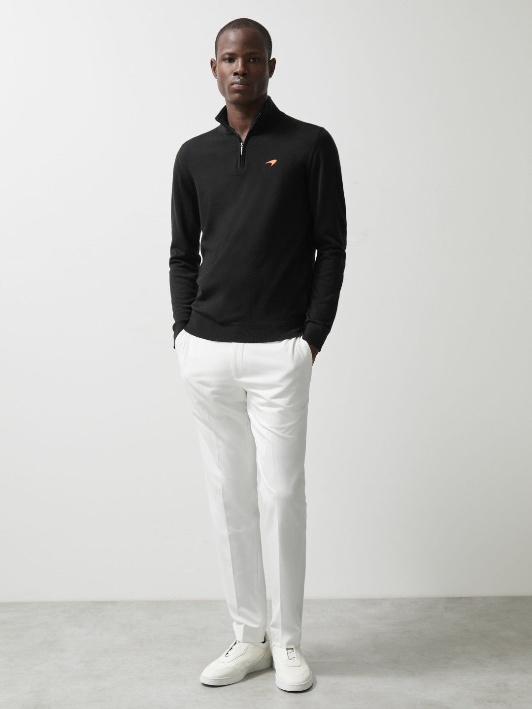 McLaren F1 Team Merino Half-Zip Jumper Black | Mens