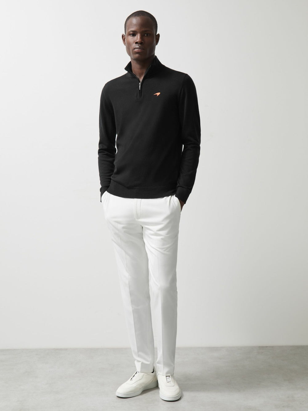 McLaren F1 Team Merino Half-Zip Jumper Black | Mens