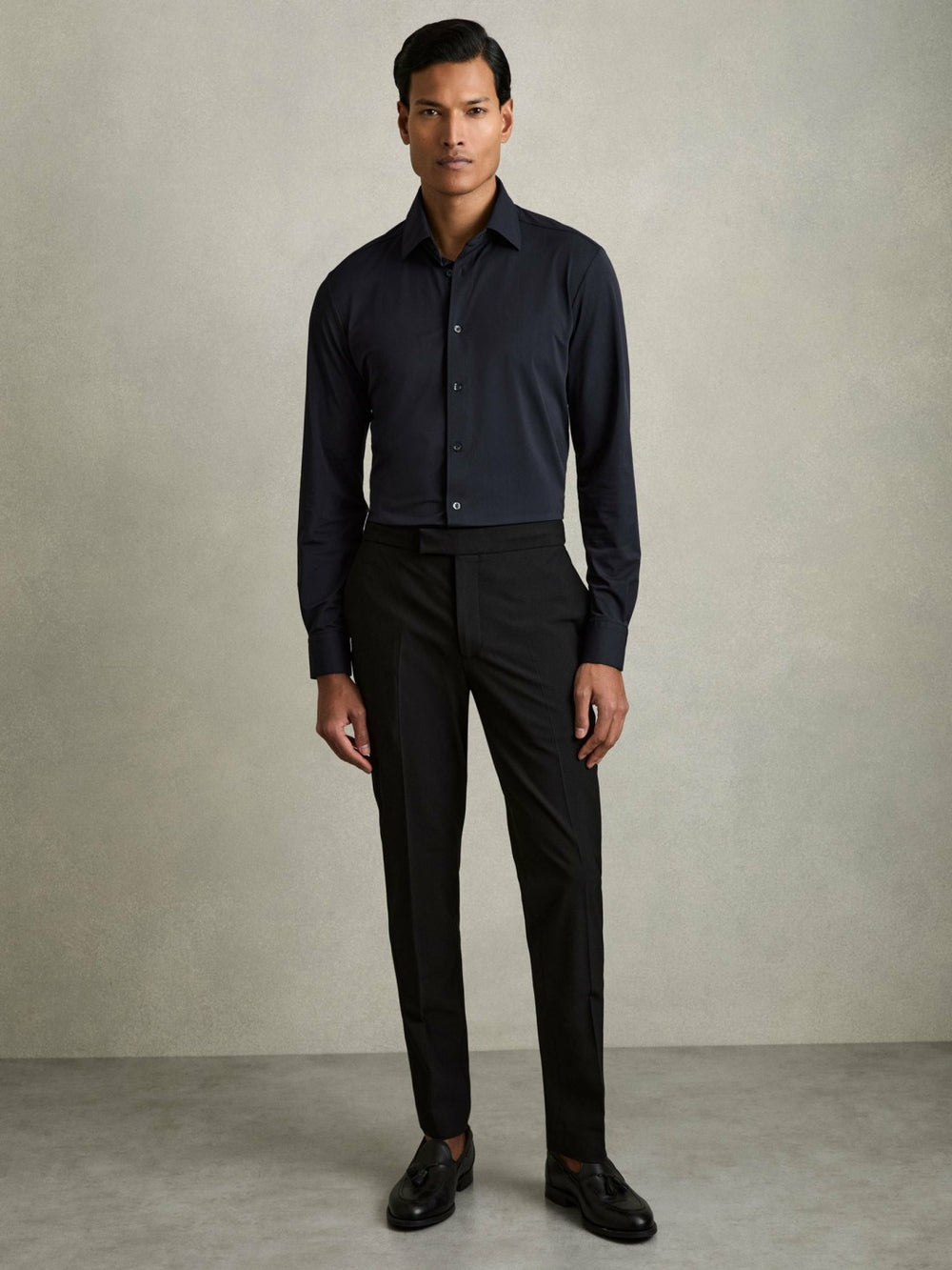 Long-Sleeve Travel Shirt Navy | Mens