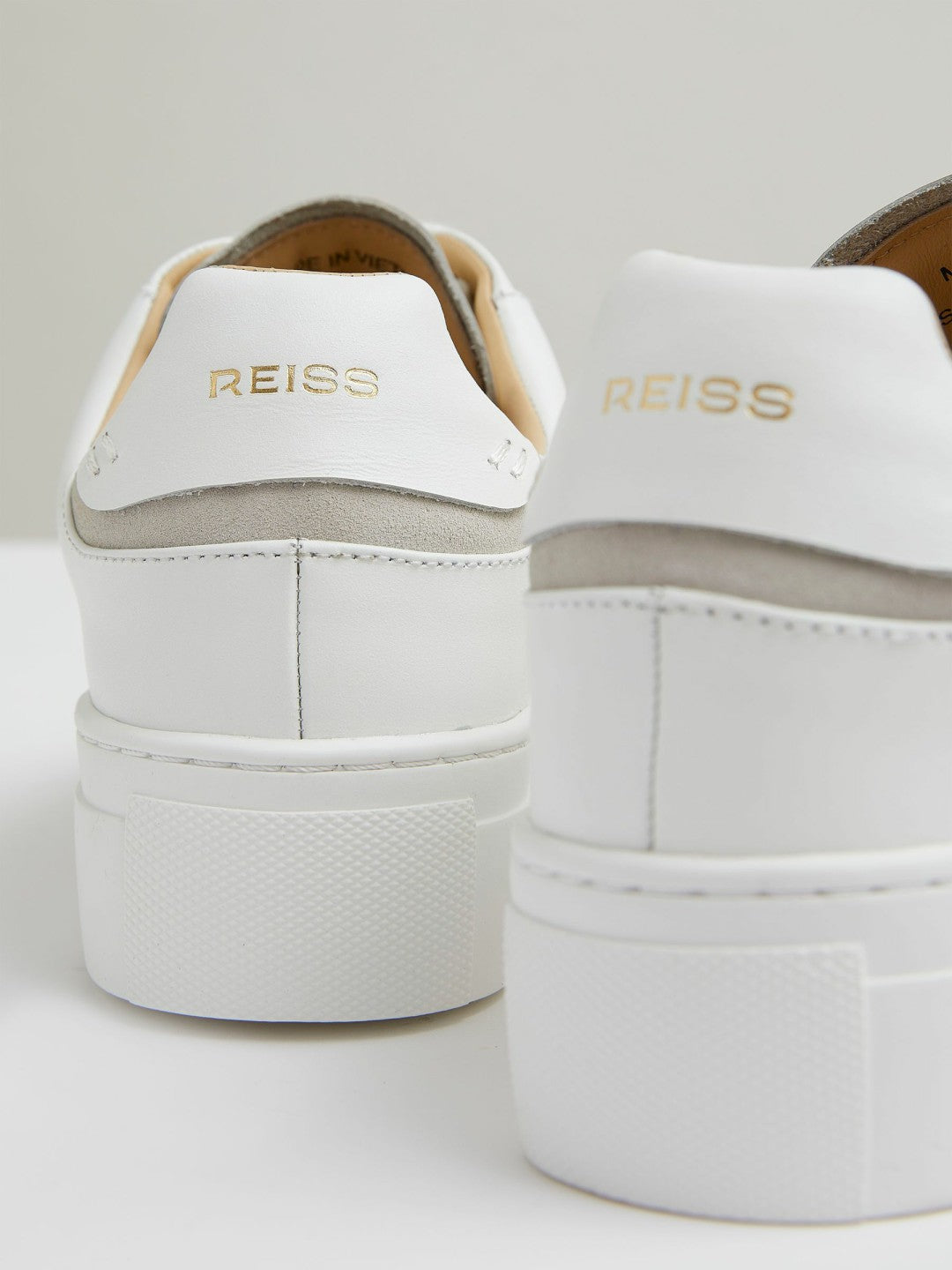 Leather Low-Top Trainers White | Womens