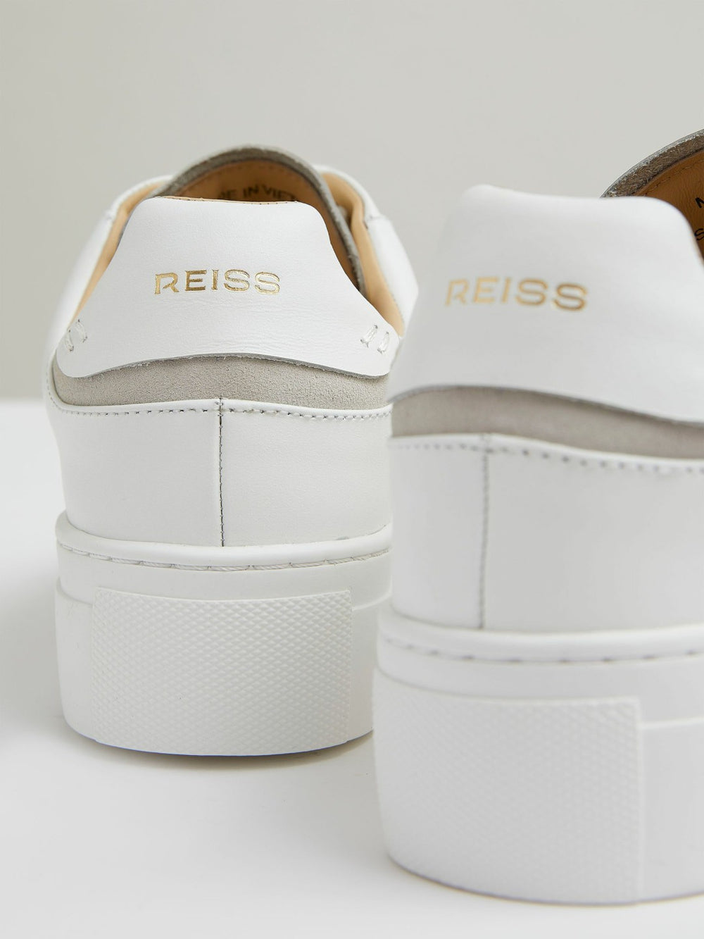Leather Low-Top Trainers White | Womens