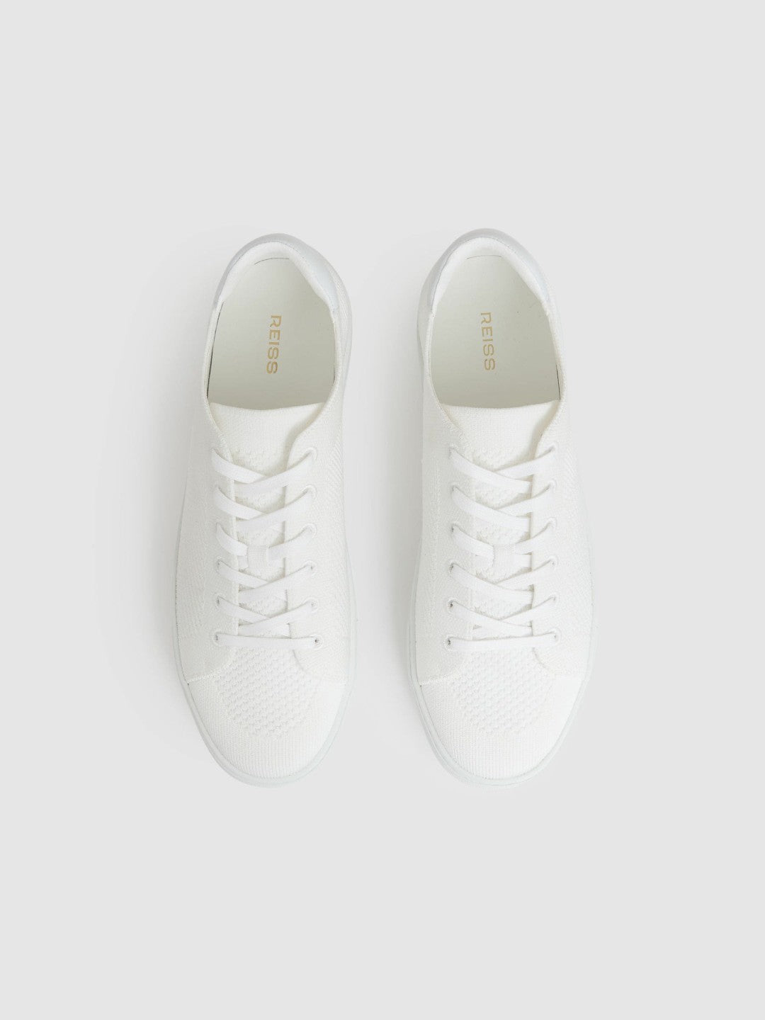 Knitted Low-Top Trainers White | Mens