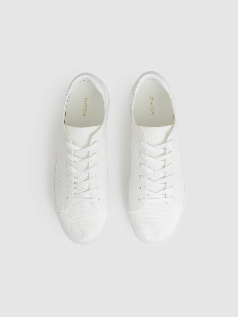 Knitted Low-Top Trainers White | Mens