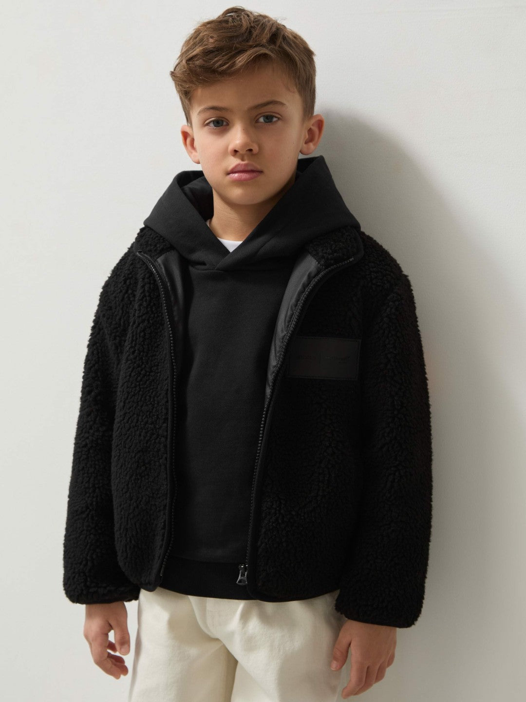 13-14 yrs Unisex Fit McLaren F1 Team Embroidered Fleece Jacket Black | Children