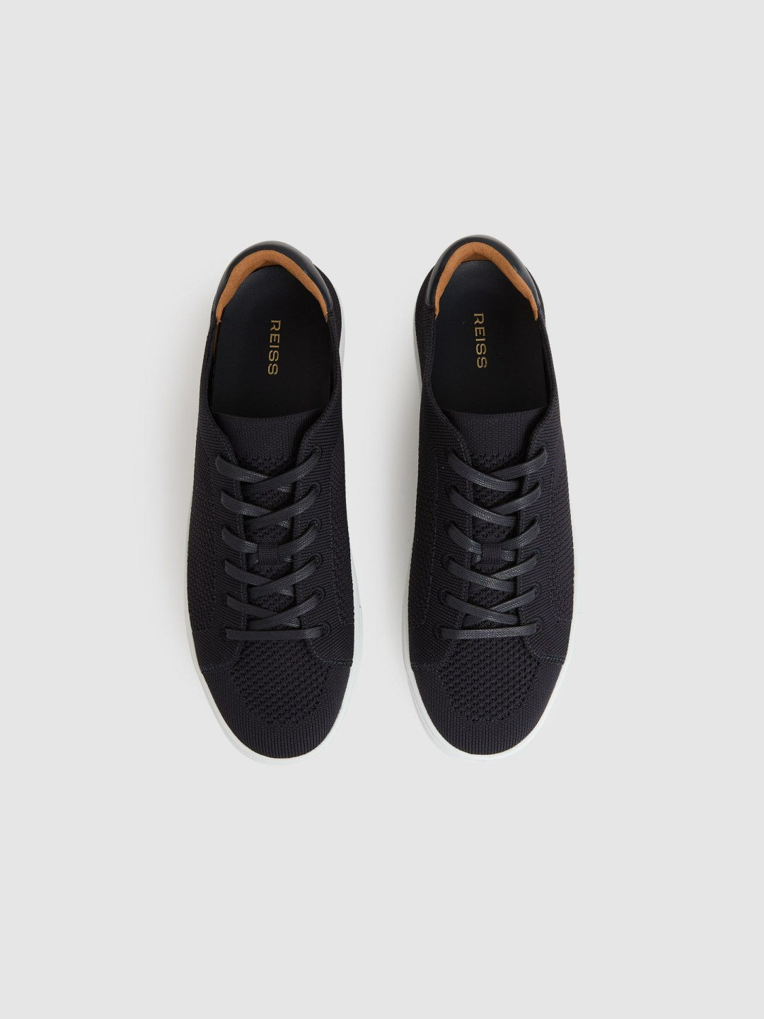 Knitted Low-Top Trainers Navy | Mens