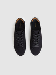 Knitted Low-Top Trainers Navy | Mens