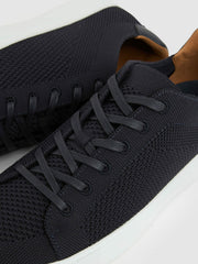 Knitted Low-Top Trainers Navy | Mens