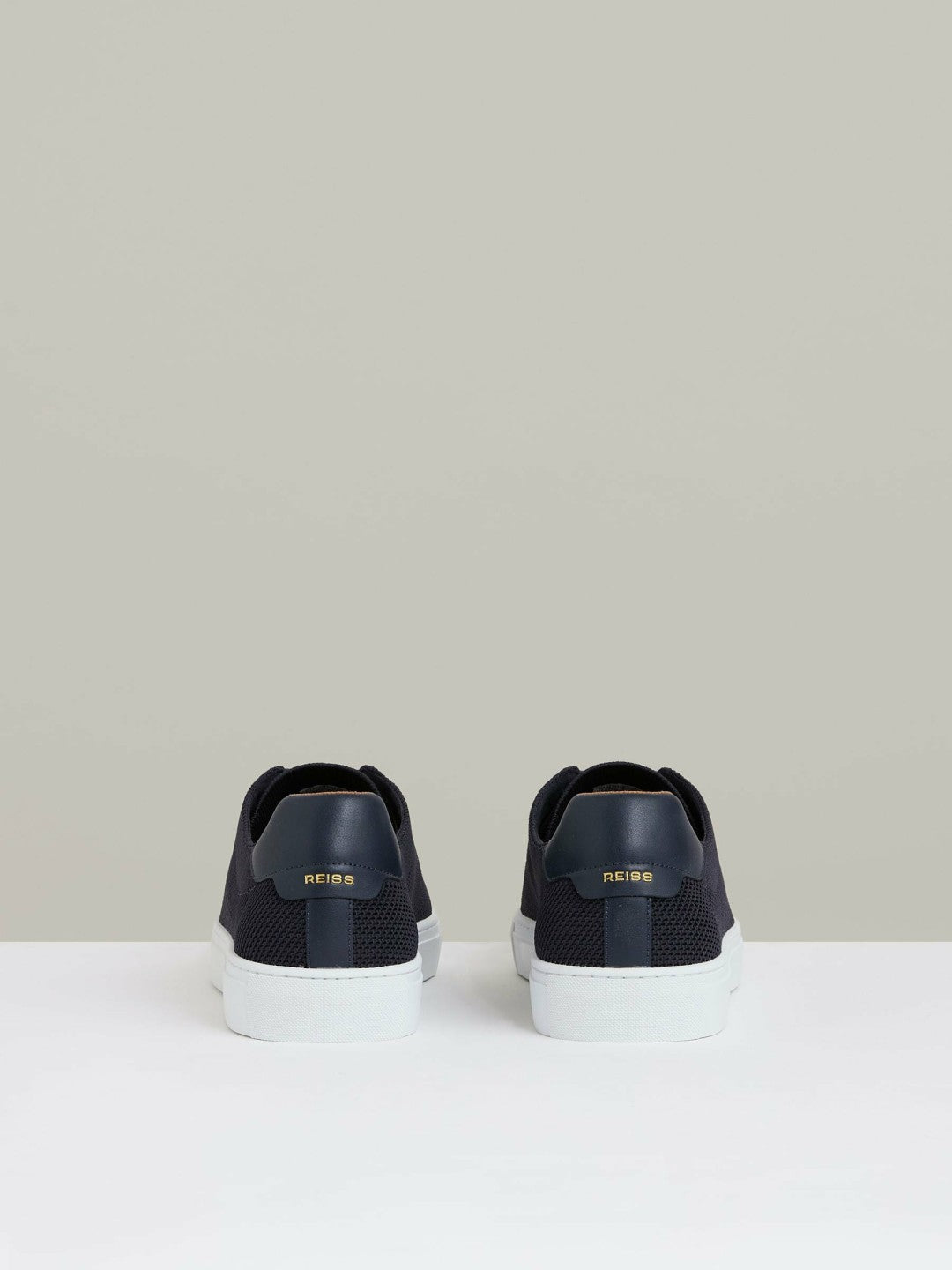 Knitted Low-Top Trainers Navy | Mens