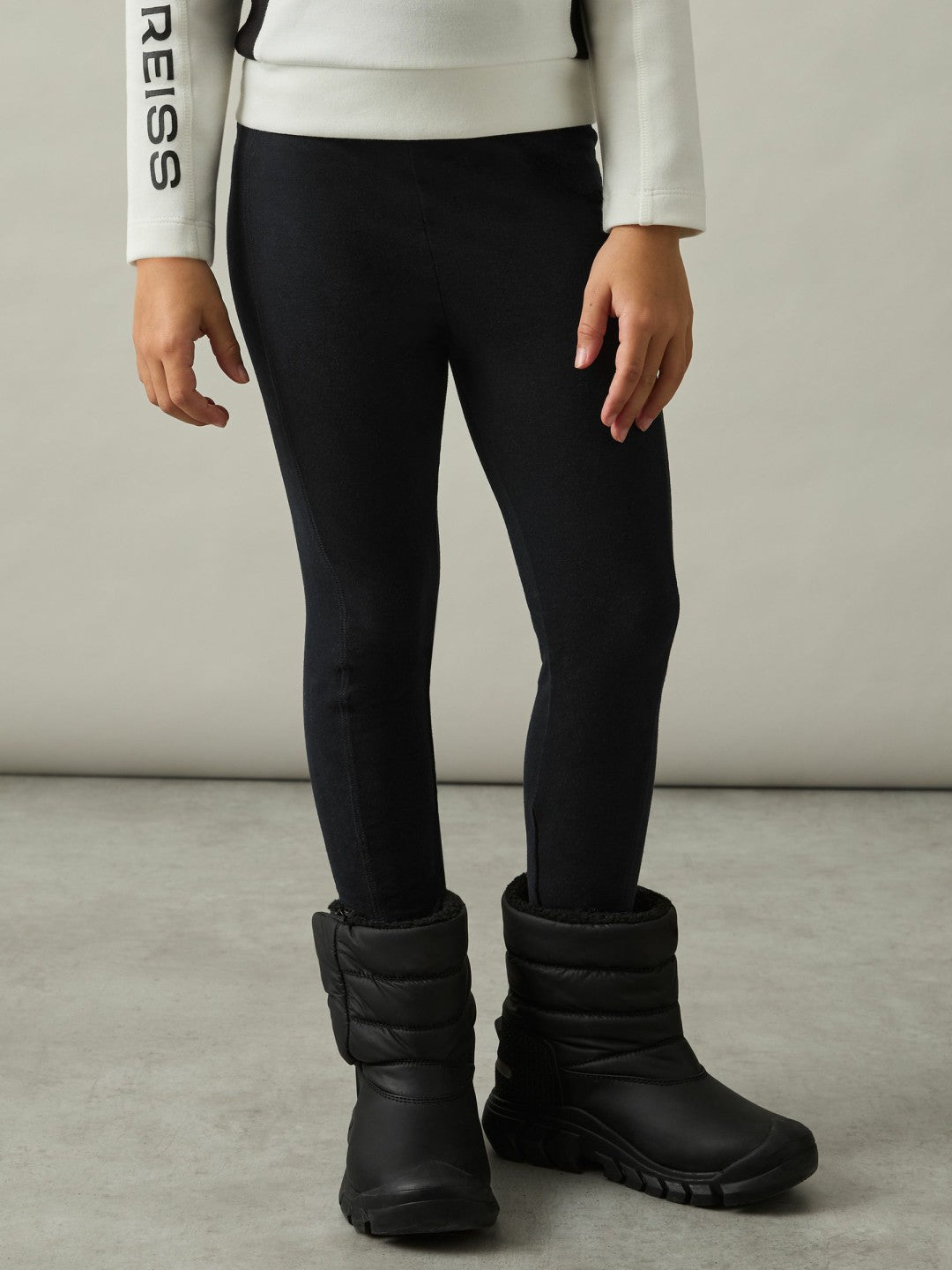 9-14 yrs Stretch Logo Print Leggings Black | Children