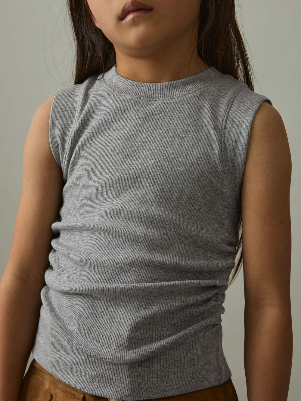4-9 yrs Ruched Vest Top Grey | Children