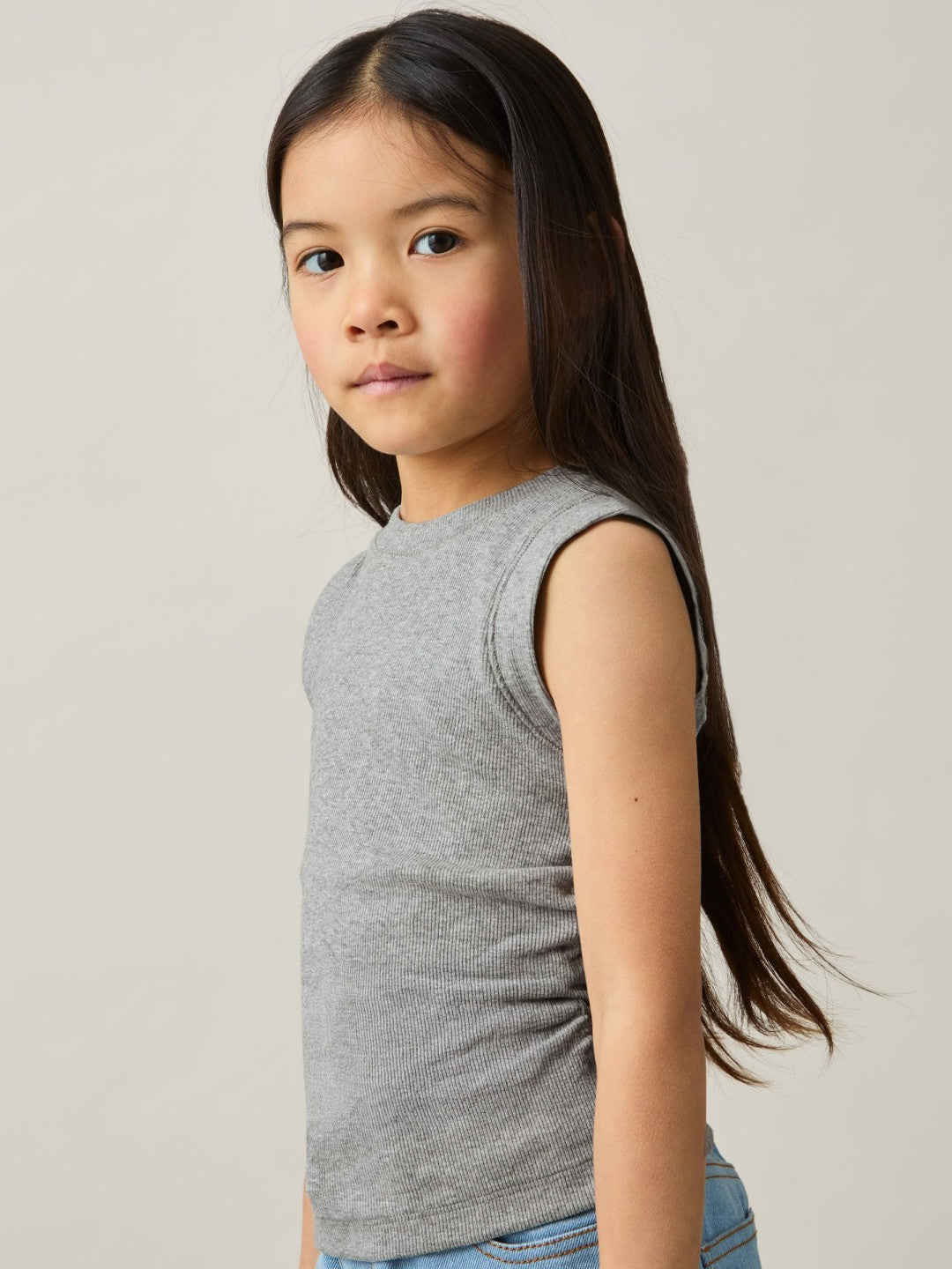 9-13 yrs Ruched Vest Top Grey | Children