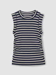 9-13 yrs Ruched Vest Top Navy/White | Children
