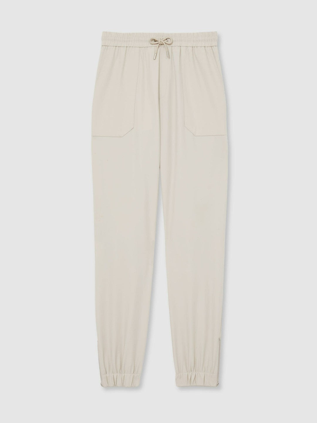 Drawstring Technical Cuffed Trousers Stone | Mens
