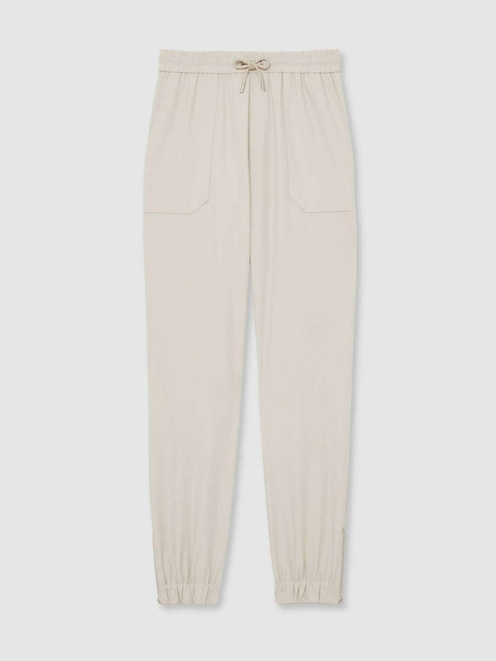 Drawstring Technical Cuffed Trousers Stone | Mens