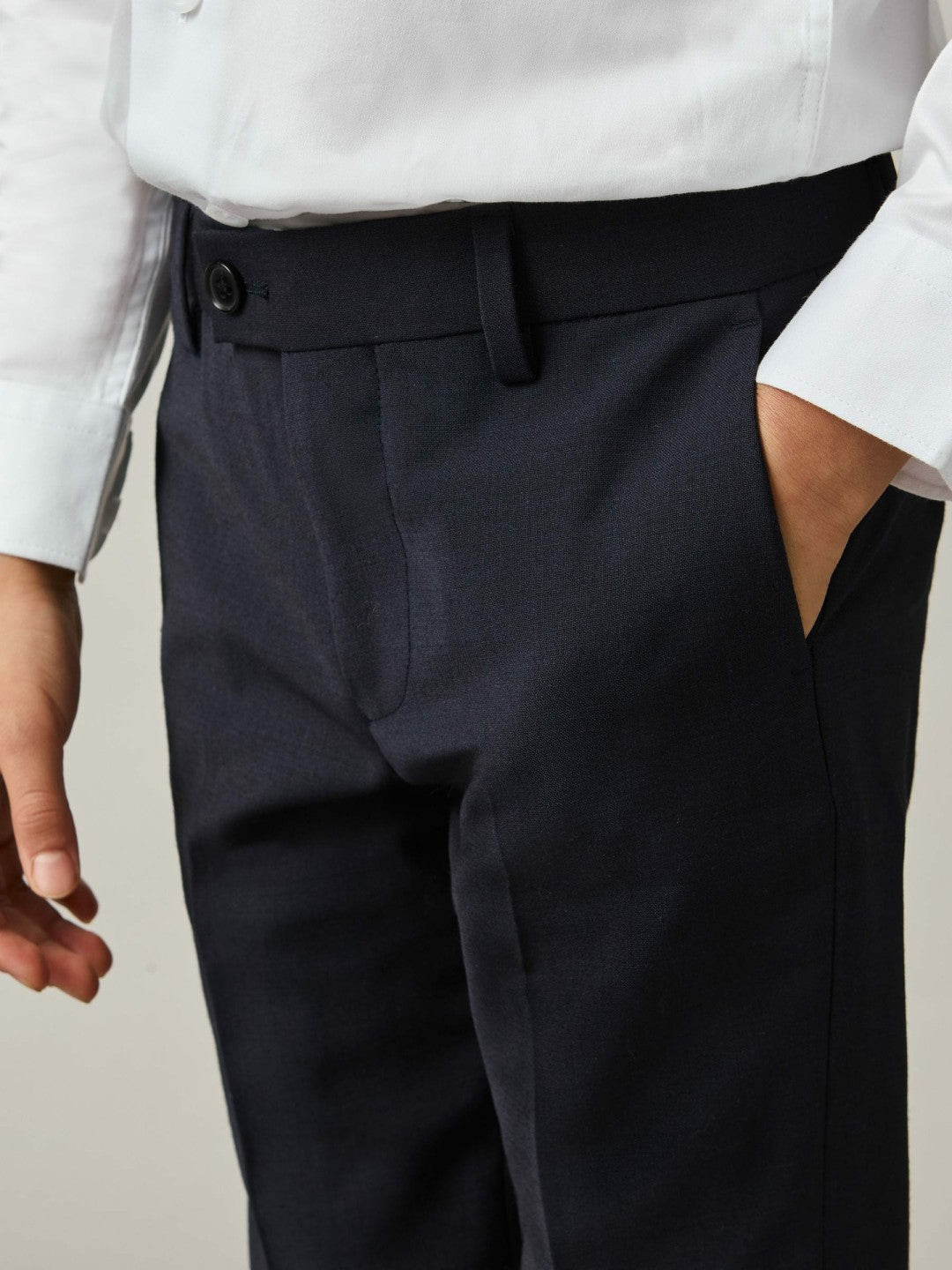 3-9 yrs Wool-Blend Suit Trousers Navy | Children