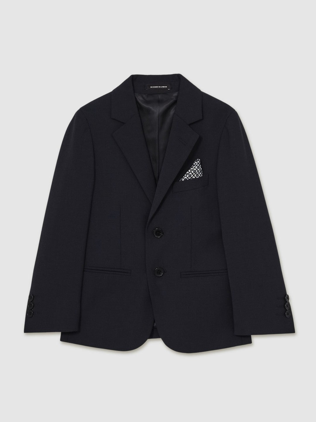 9-14 yrs Wool-Blend Single-Breasted Suit Blazer Navy | Children