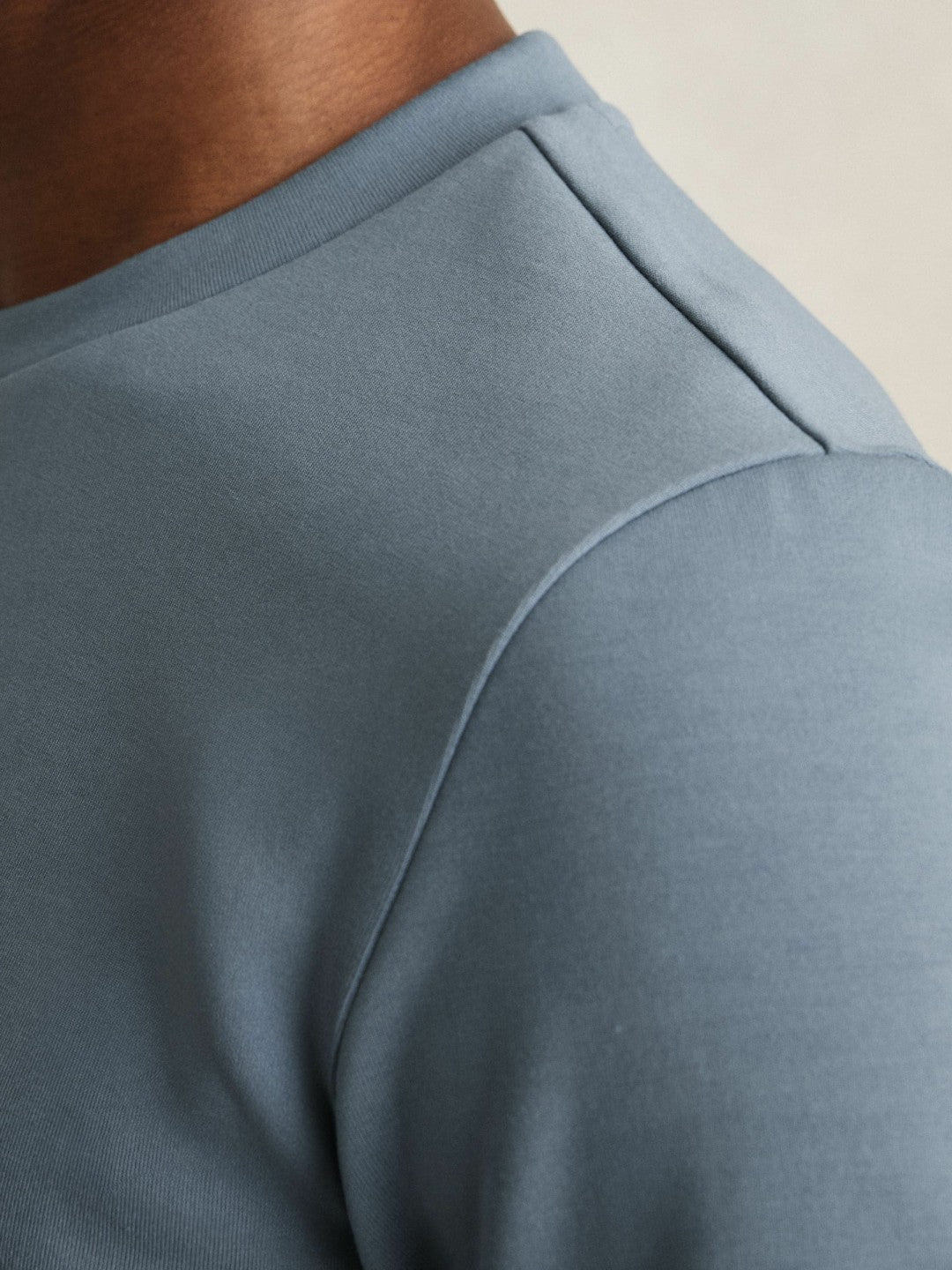 Interlock Jersey Crew Neck T-Shirt Airforce Blue | Mens