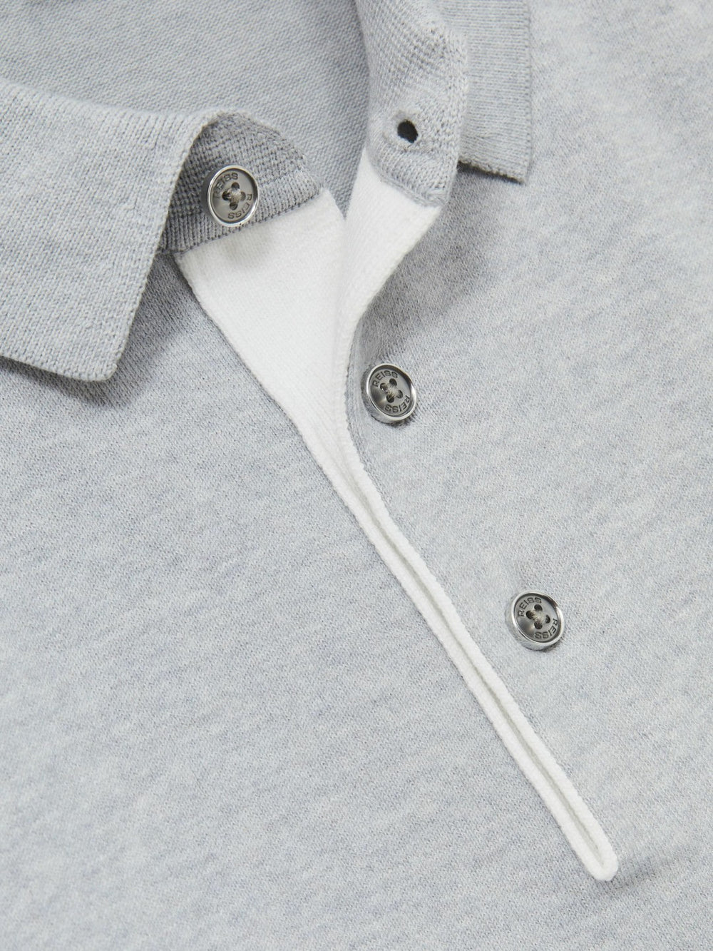 Contrast-Placket Polo Shirt With Cotton Washed Sage Green | Mens