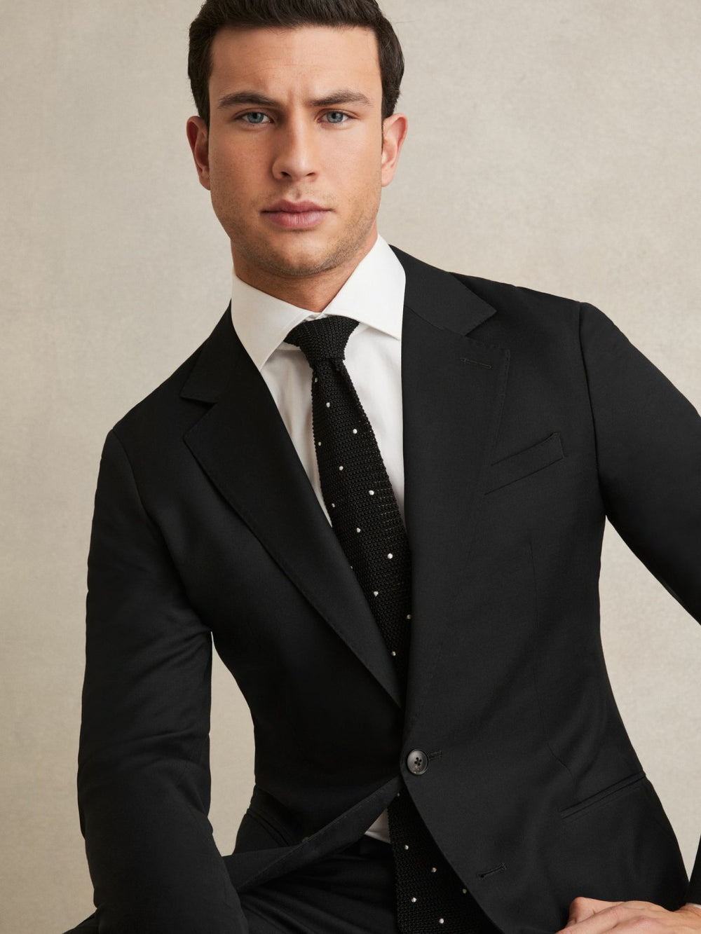 Regular Fit Cotton Sateen Shirt White | Mens