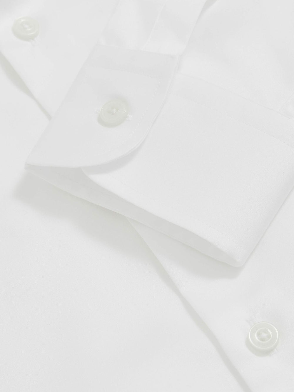 Regular Fit Cotton Sateen Shirt White | Mens