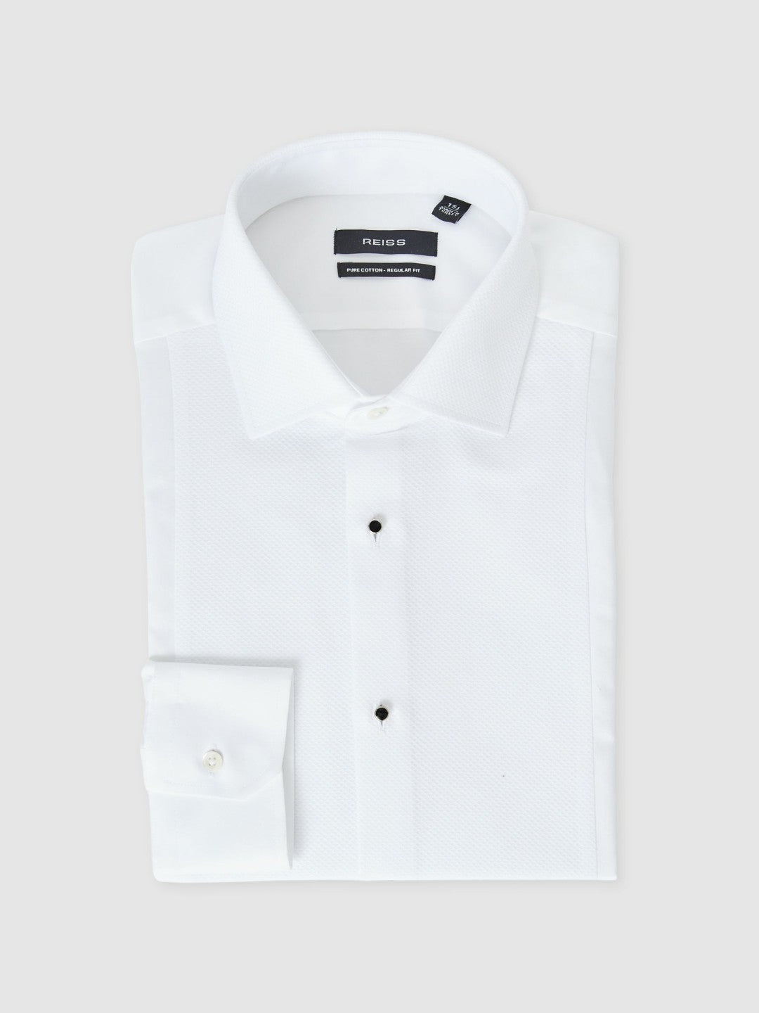 Regular Fit Cotton Dinner Shirt White | Mens