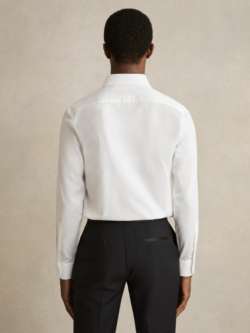 Regular Fit Cotton Dinner Shirt White | Mens