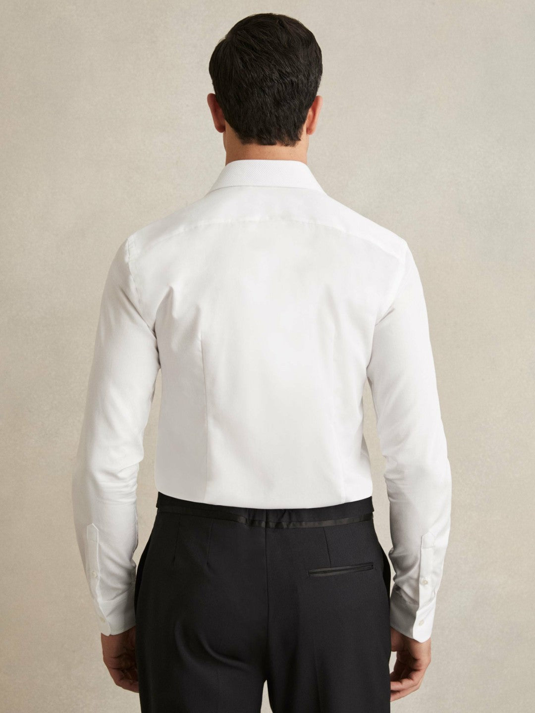 Slim Fit Cotton Dinner Shirt White | Mens