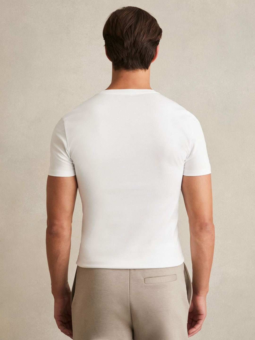 Cotton Sports-Fit T-Shirt White | Mens