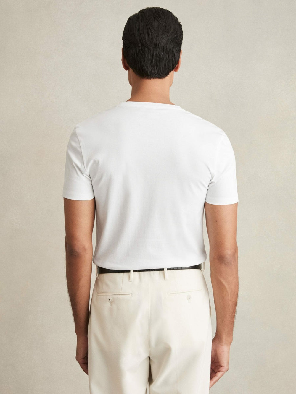 Cotton Sports-Fit T-Shirt White | Mens
