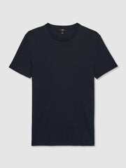 Cotton Sports-Fit T-Shirt Navy | Mens