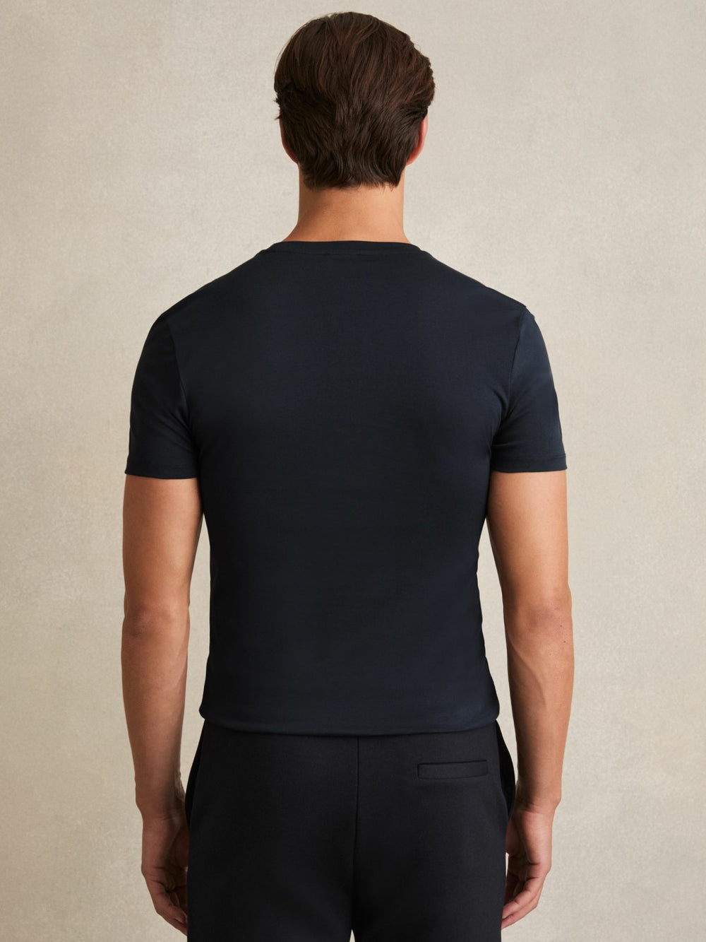 Cotton Sports-Fit T-Shirt Navy | Mens