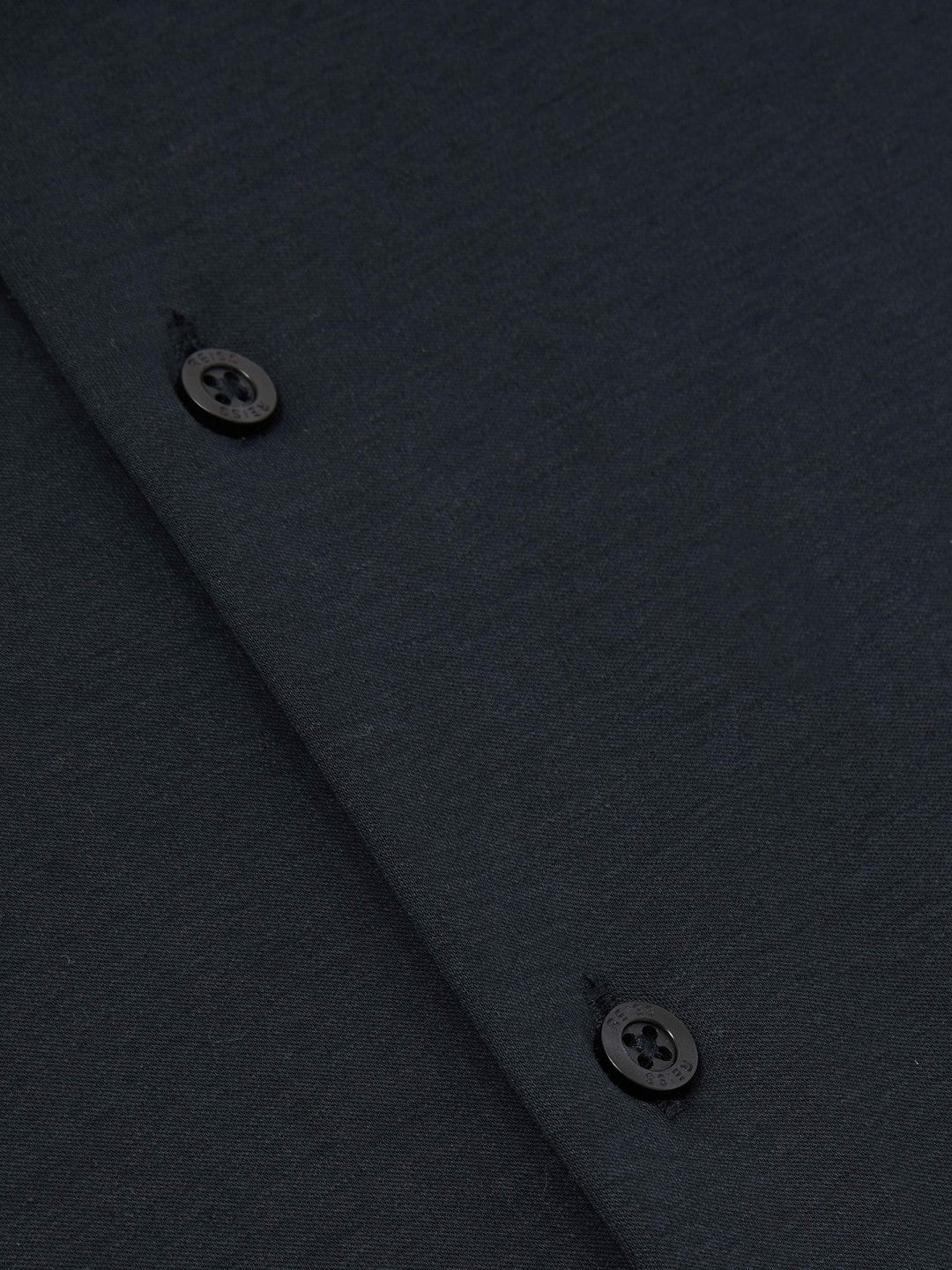 Cotton-Jersey Button-Through Shirt Navy | Mens