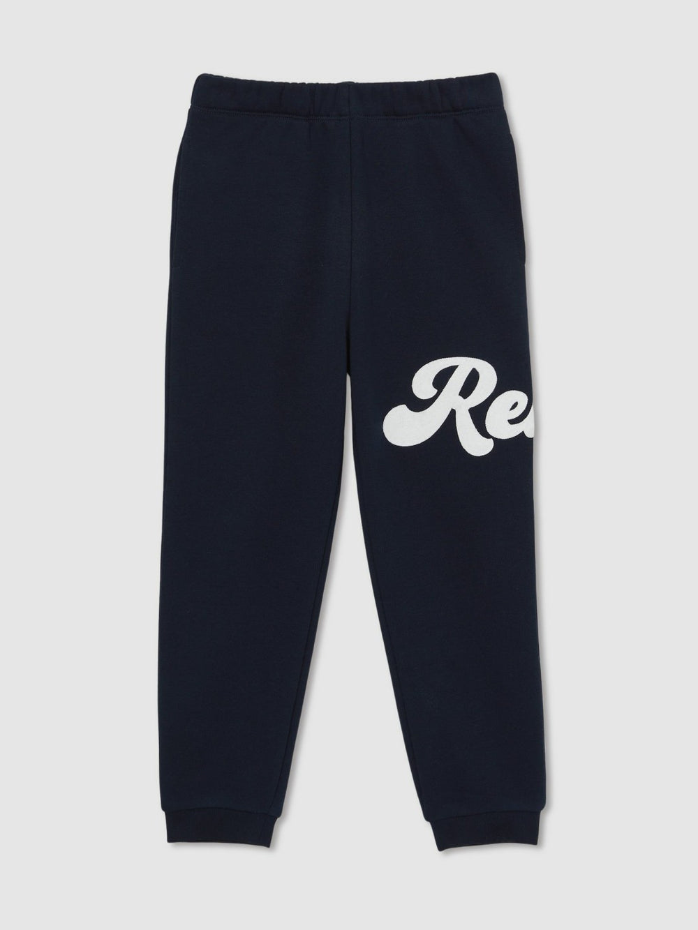 3-9 yrs Cotton-Blend Logo Script Joggers Navy | Children