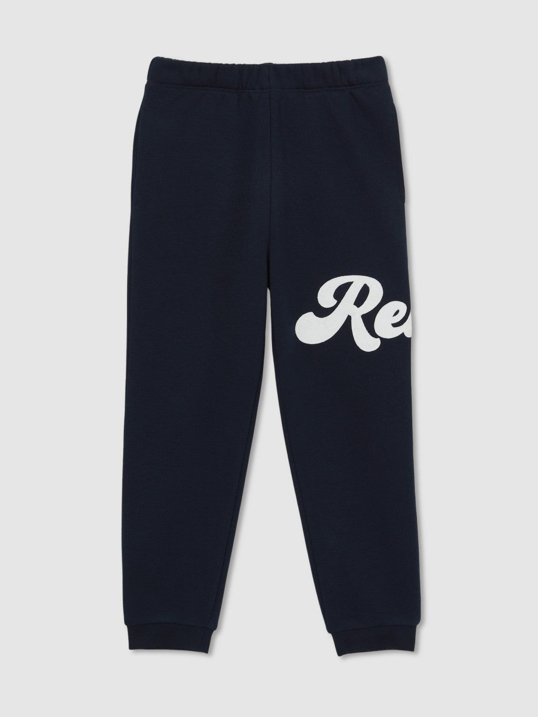 13-14 yrs Cotton-Blend Logo Script Joggers Navy | Children