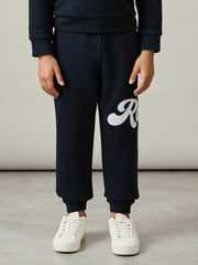 13-14 yrs Cotton-Blend Logo Script Joggers Navy | Children