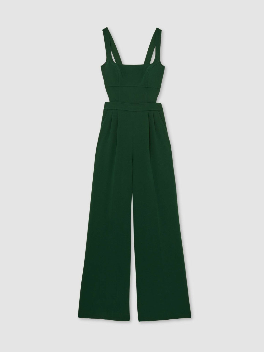 Wide-Leg Cut-Out Jumpsuit Green | Womens