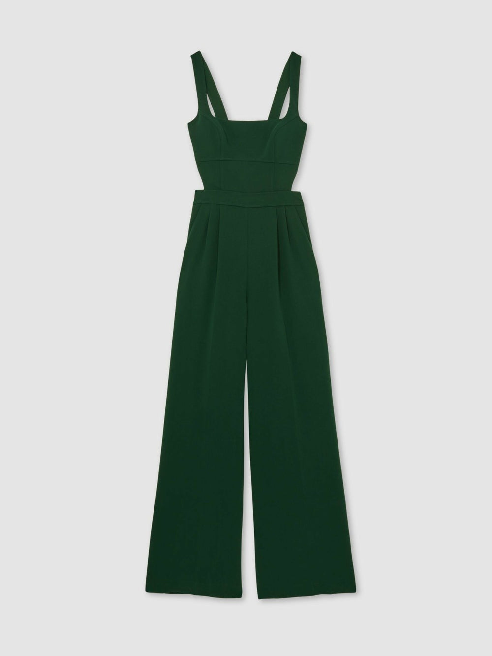 Wide-Leg Cut-Out Jumpsuit Green | Womens