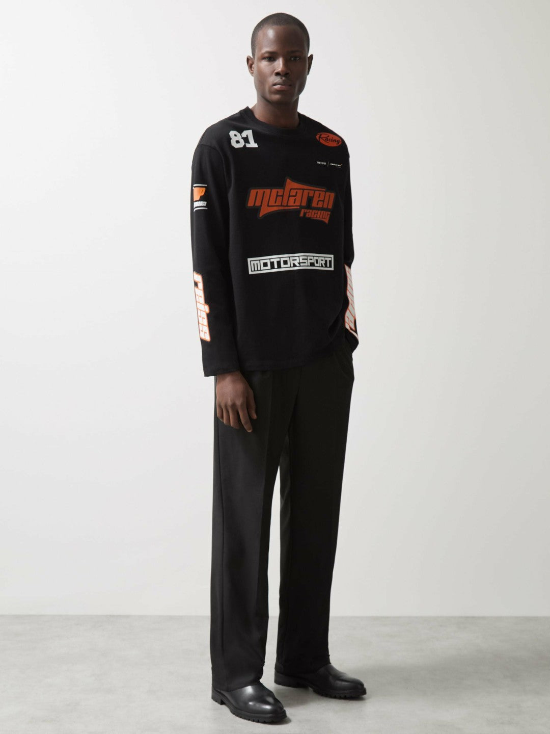 McLaren F1 Team Cotton Logo T-Shirt Unisex Fit Black | Mens