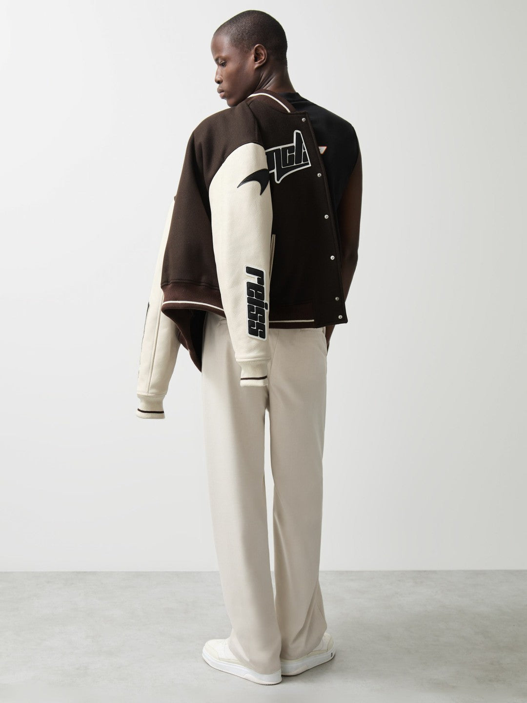 McLaren F1 Team Bomber Jacket Brown/Ivory/White | Mens
