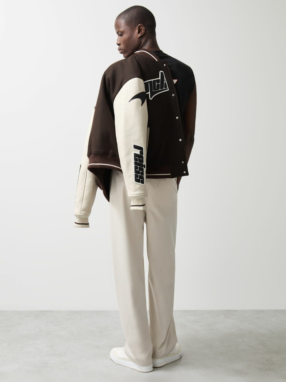 McLaren F1 Team Bomber Jacket Brown/Ivory/White | Mens