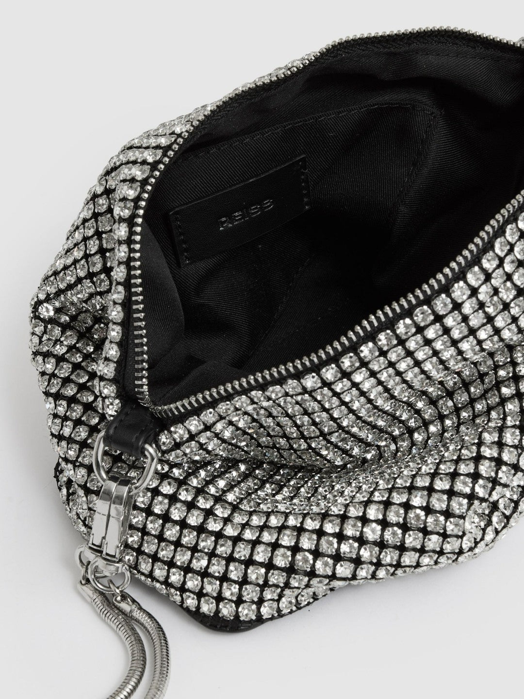 Crystal Bracelet Pouch Bag Silver | Womens